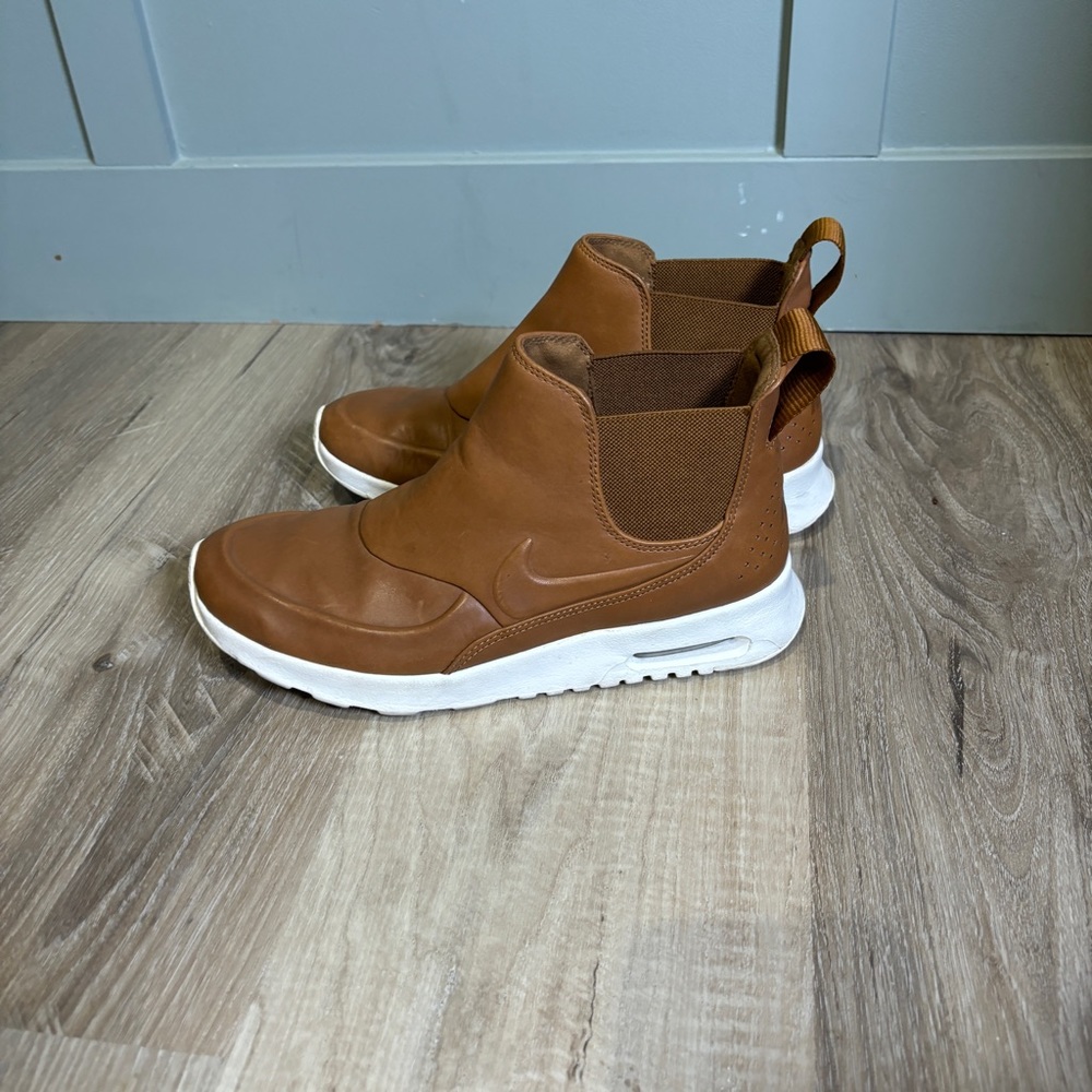 Nike Brown Ankle Boots with White Soles